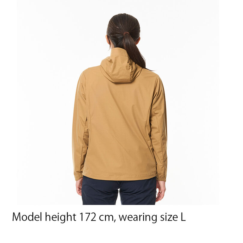 Flow Wrap Hooded Jacket CAME M,CAMEL, medium image number 9