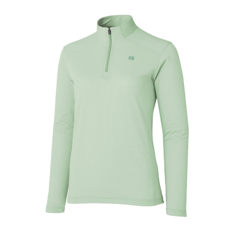 Drought Quad Zip T Long Sleeve ICGR S,ICE GREEN, medium image number 0