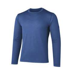 Ramie Spin Air Long Sleeve Crew INDG S,INDIGO, small image number 0